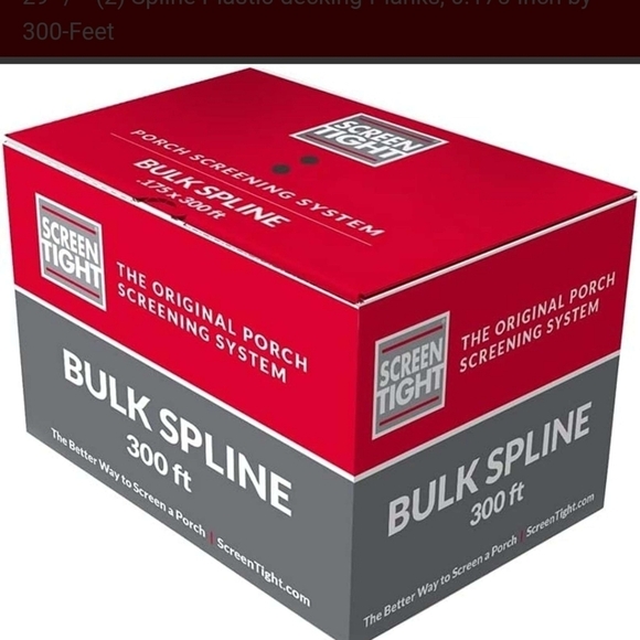 New Screen Tight Spline Plastic-decking-Planks, 0.175-Inch by 300-Feet - Picture 1 of 2